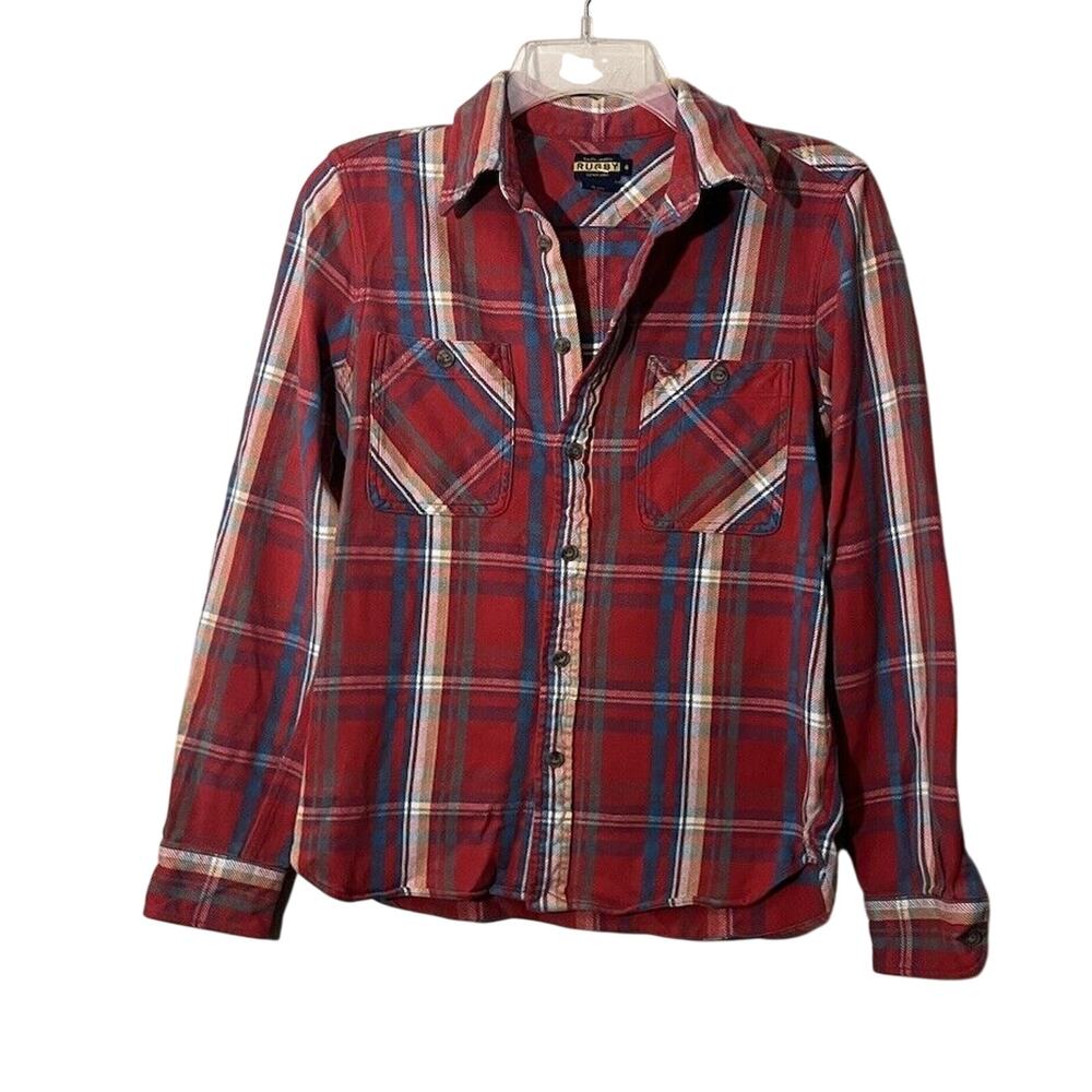 Ralph Lauren Women’s Rugby Plaid Button Up Shirt Size 6